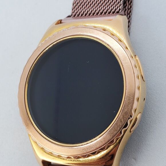 Samsung Galaxy Gear S2 40MM Rose Gold Case Rose Gold Milanese Band Working - Picture 8 of 16